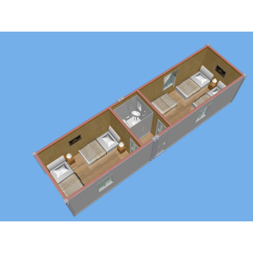 20ft/40ft Prefab Container Hotel with Bathroom, Prefab Hotel Container